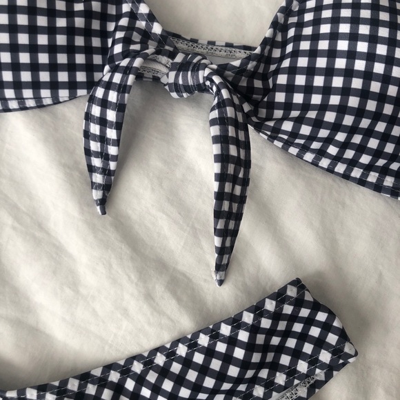 Gingham tie bathing suit - Picture 3 of 8